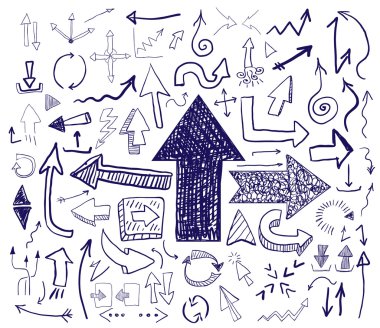 El çizilmiş oklar ayarlandı