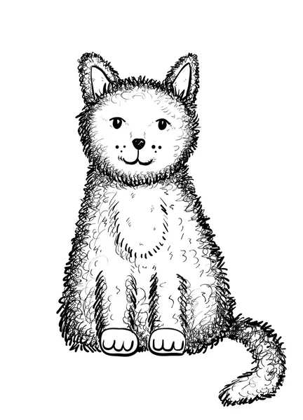 Kedi doodle simgesi — Stok Vektör