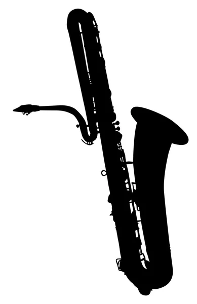 Saxophone silhouette icon — Stock Vector