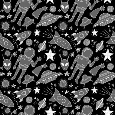 el çizimi uzay karalama seti 