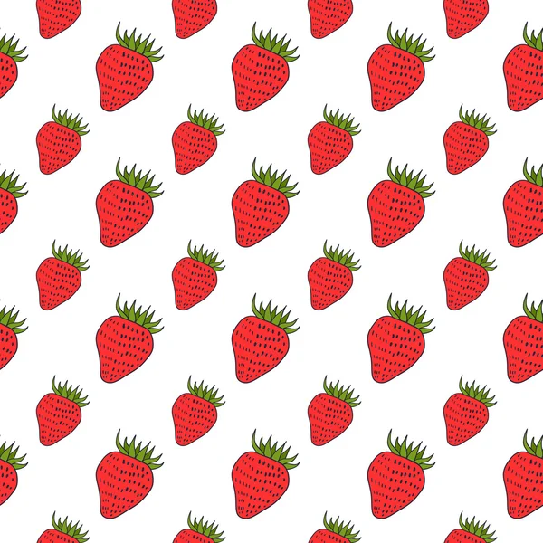 Les fraises rouge vif — Image vectorielle