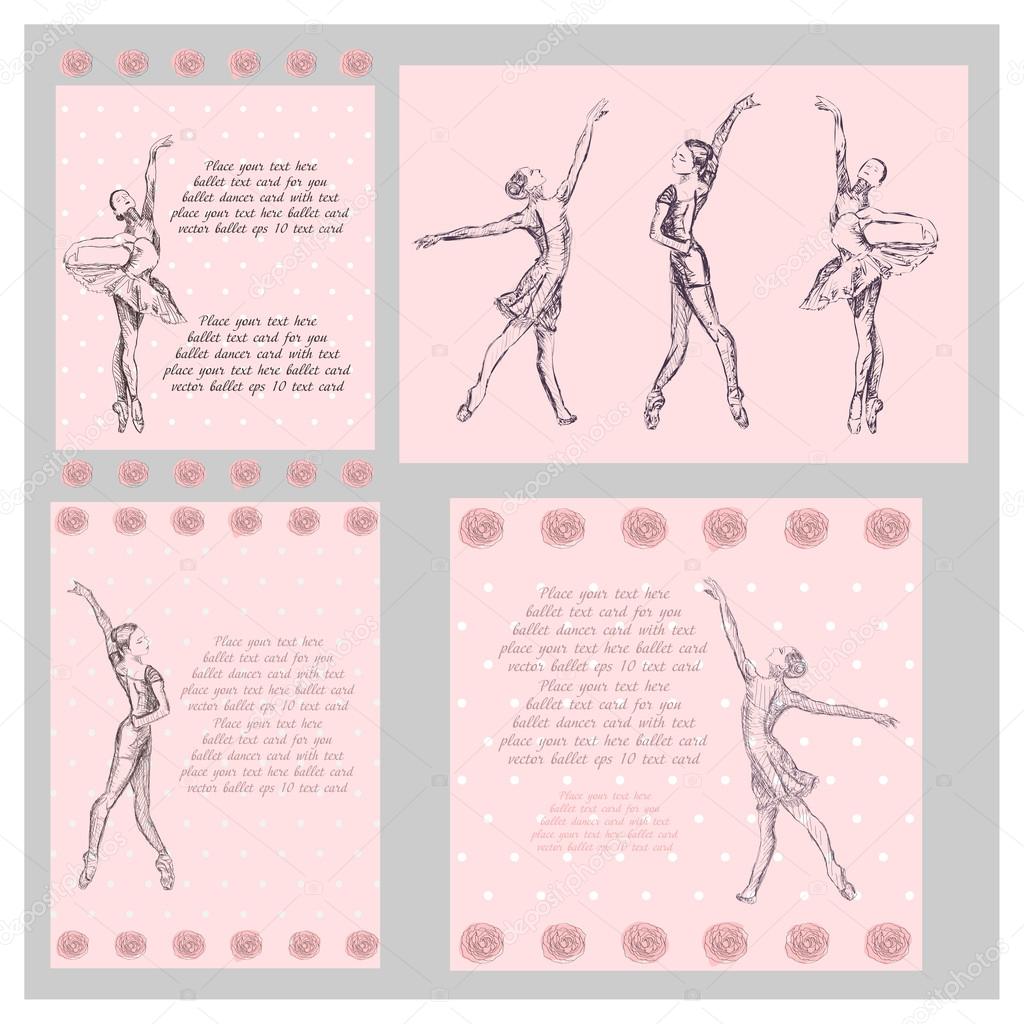 Ballet dancer card