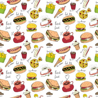Fast food karalamalar.