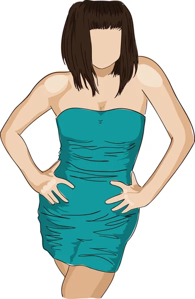 Figura de mujer — Vector de stock