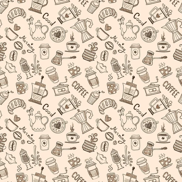 Coffee Pattern Royalty Free Stock Illustrations