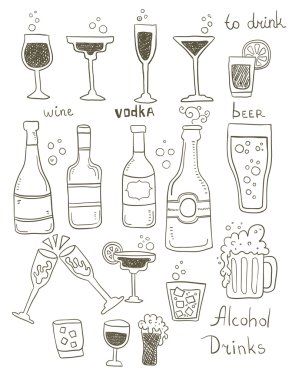 Alkol Set Doodles