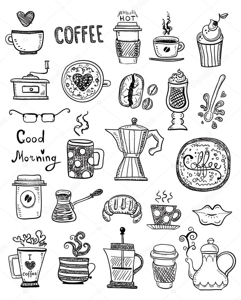 Coffee Doodles  illustration