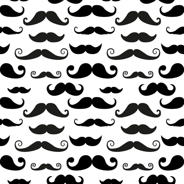 Mustache sobre fondo blanco — Vector de stock