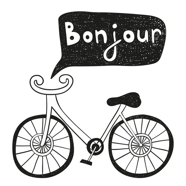 Silhouette de vélo Xoartoon — Image vectorielle