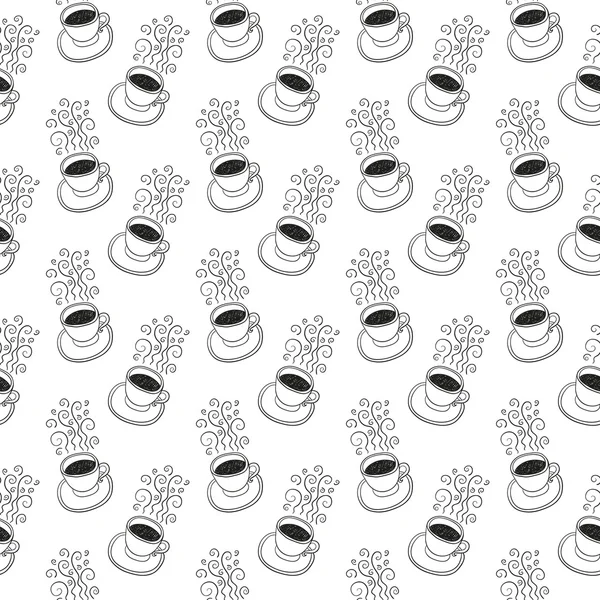 Cups on white background — Stock Vector