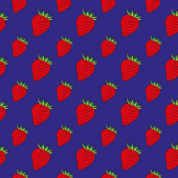 Las fresas rojas brillantes — Archivo Imágenes Vectoriales