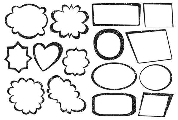 Hand drawn frames — Stock Vector