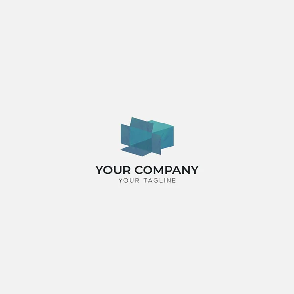 Abstract Box Entertainment Logo — Stockvector