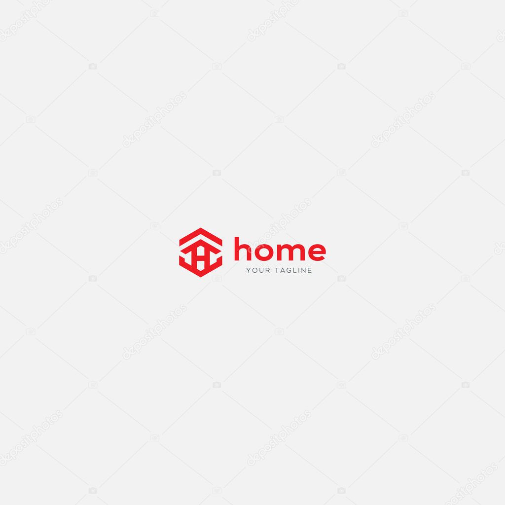 Home logo simple letter H