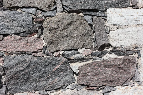 Каменный Фасад Старого Дома Гранитных Блоков — стоковое фото