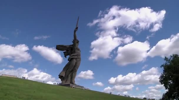 马马耶夫库尔干纪念复杂，城市伏尔加格勒 (斯大林格勒) — 图库视频影像