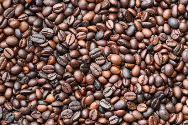 Geröstete Kaffeebohnen, Hintergrund — Stockfoto