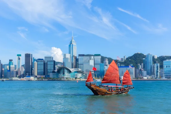 Hong Kong Limanı önemsiz tekne ile