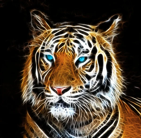 Dibujo digital de un tigre — Foto de Stock