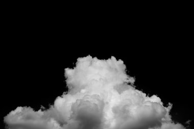 Siyah arkaplan üzerindeki bulutlar