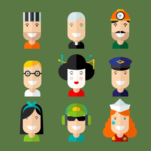 Avatars — Image vectorielle