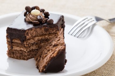 Çikolata ve kahveli kek.