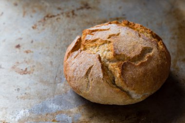 ekmek topuz sac üzerinde