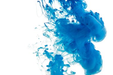 Soyut mavi boya su