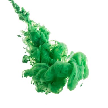 Su soyut yeşil boya