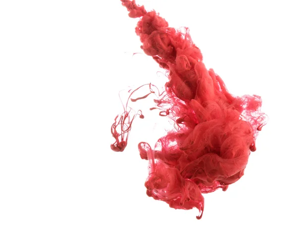 Abstract red paint in water — Stock Photo, Image