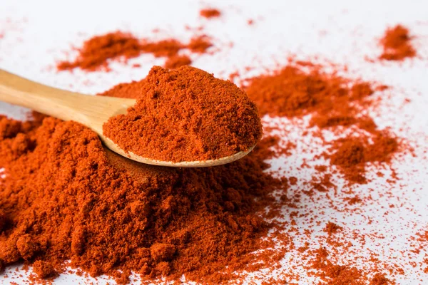 Rode paprika poeder Rechtenvrije Stockfoto's