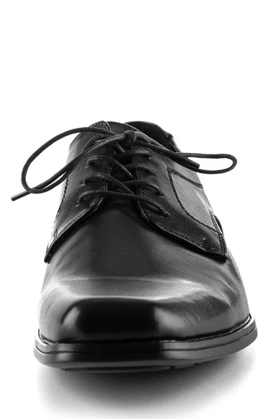 黑色皮革鞋 — 图库照片