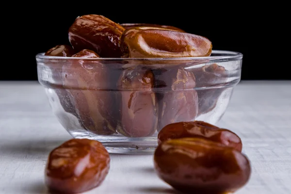 Dried dates on white table — Stock Photo, Image
