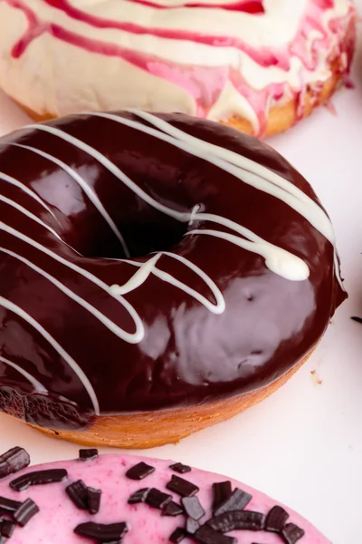 Zoete donuts closeup — Stockfoto