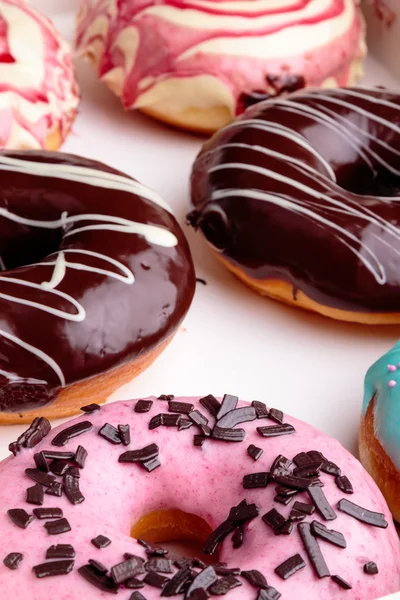 Zoete donuts closeup — Stockfoto