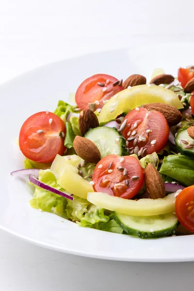 Vegetable salad with seeds — Stock Photo, Image