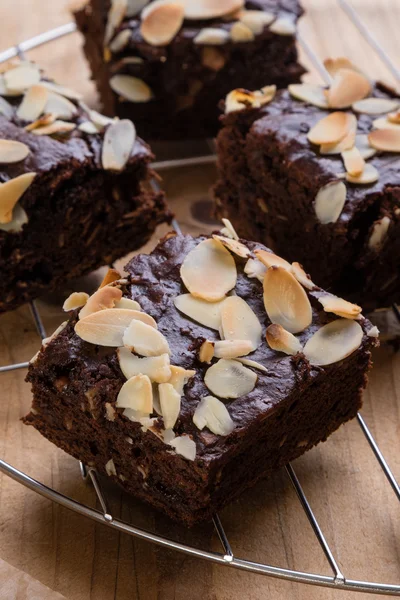 Brownie con mandorla — Foto Stock