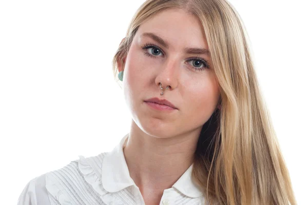 Blonde girl portrait — Stock Photo, Image