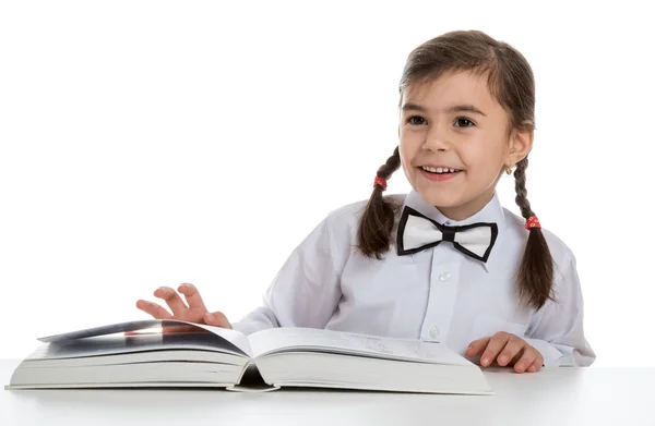 Chica con libro —  Fotos de Stock