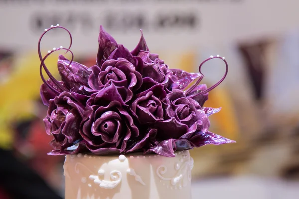 Flower cake decoration — Stock Photo, Image