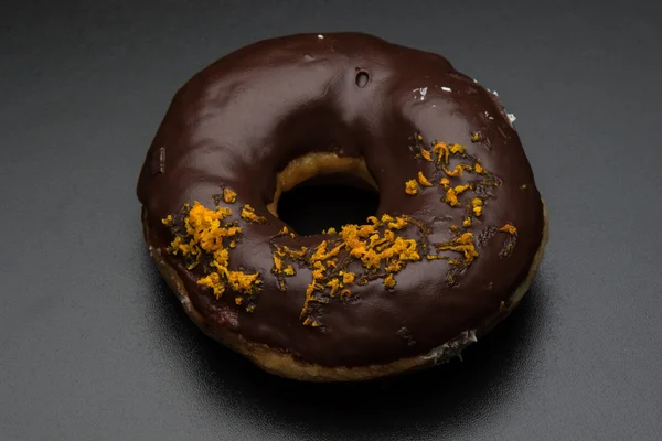 Doughnut with orange — Stock Photo, Image