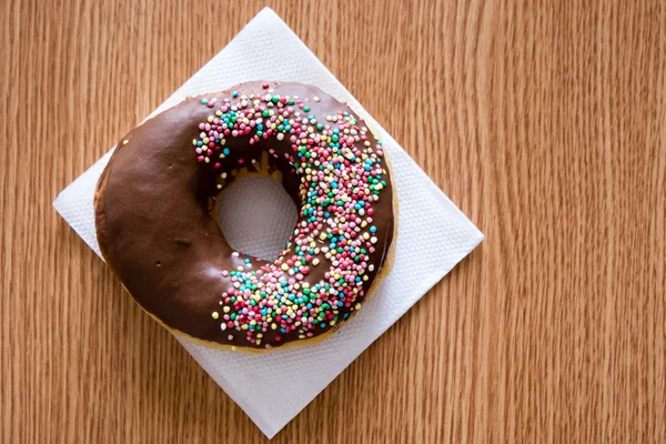 Donut na mesa — Fotografia de Stock