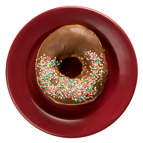 Donut com polvilhas de cor — Fotografia de Stock