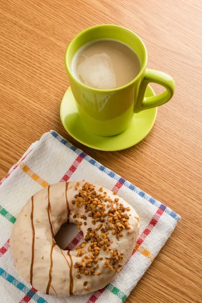 Donut e café — Fotografia de Stock