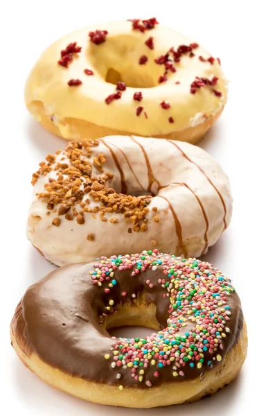 Drie donuts — Stockfoto