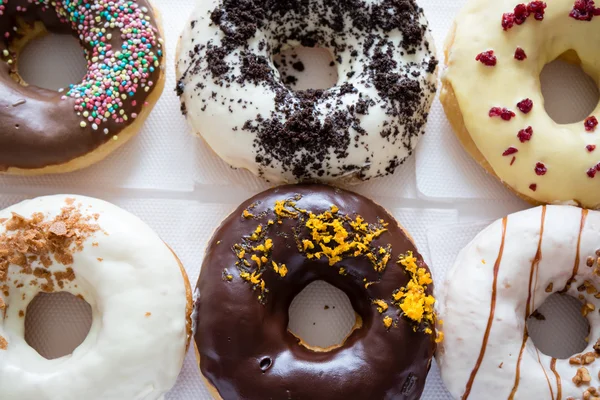 Diferentes donuts — Fotografia de Stock