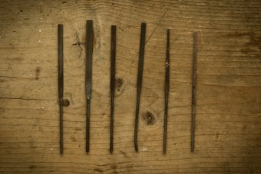 çeşitli demir törpüler