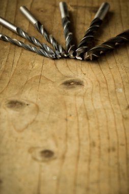 Matkap burguları ahşap tablo