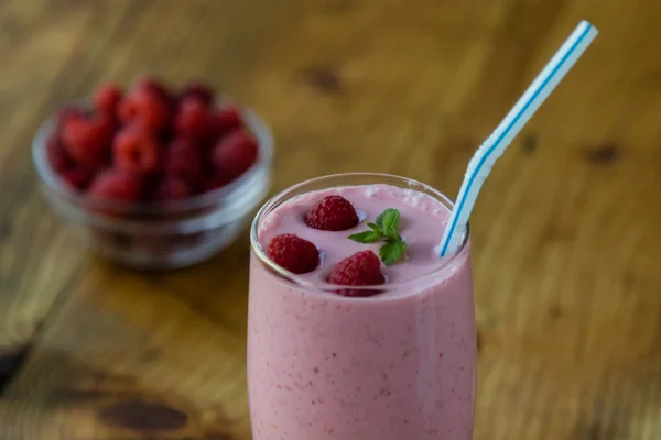 Batido de frambuesa — Foto de Stock