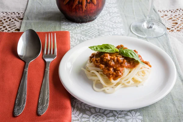 Espaguetis boloñeses — Foto de Stock